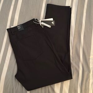 Adidas Go-To 5 pocket golf pants, NWT! Black 36x32